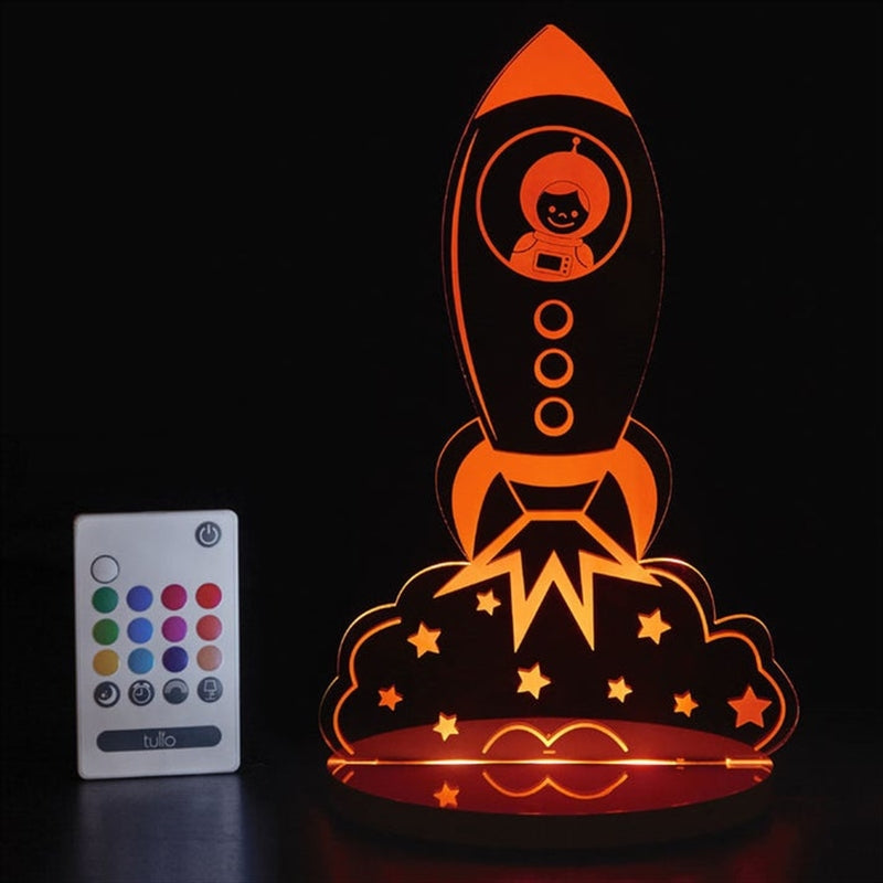 Tulio Rocket Spaceship Dream Night Light Lamp LED Nursery Bedroom Bedside