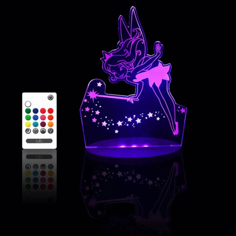 Tulio Fairy Tinkerbell Dream Night Light Lamp LED Nursery Bedroom Bedside