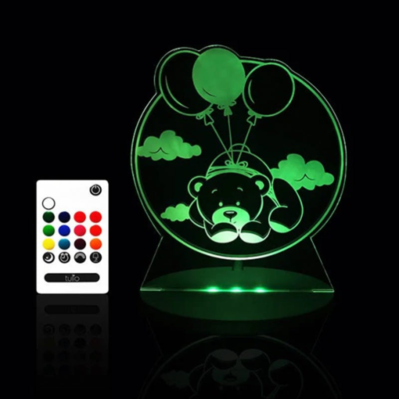 Tulio Teddy Bear Dream Night Light Lamp LED Nursery Bedroom Bedside Timer Remote