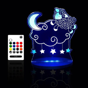 Tulio Lamb Dream Night Light Lamp LED Nursery Bedroom Bedside Remote