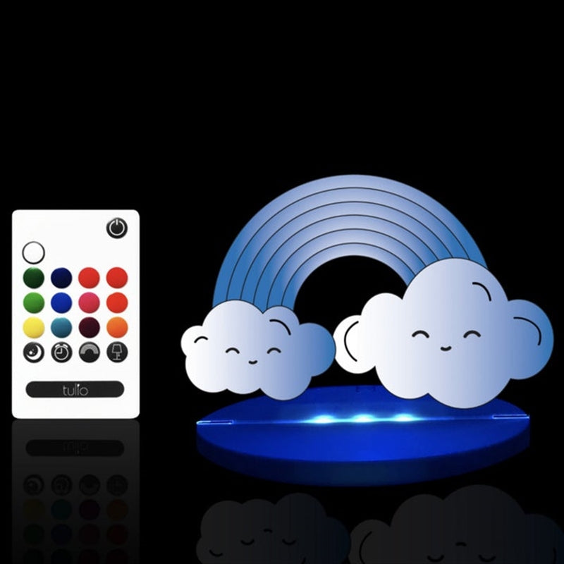 Tulio Rainbow Dream Night Light Lamp LED Nursery Bedroom Bedside Timer Remote