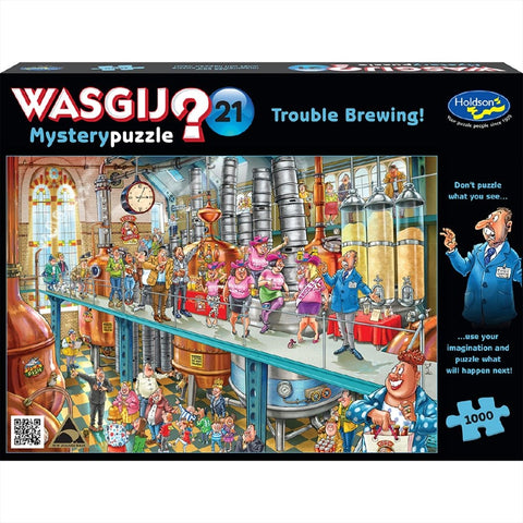 Wasgij Mystery Puzzle 21 Trouble Brewing 1000 Piece Jigsaw Puzzle