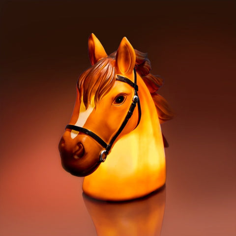 Horse Head Table Bedside Bedroom Light Lamp Nursery
