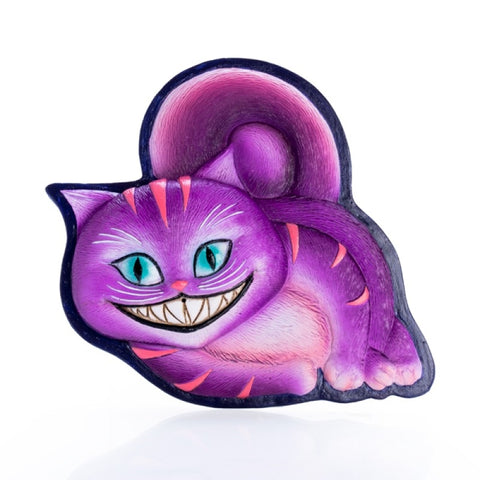 Mad Cheshire Grinning Smiling Cat Incense Stick Burner Holder