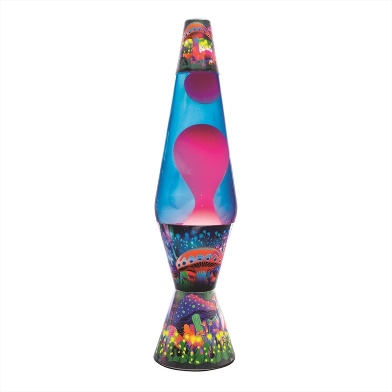 Lava Motion Lamp Diamond Shape Magic Mushroom Rainbow Multicoloured