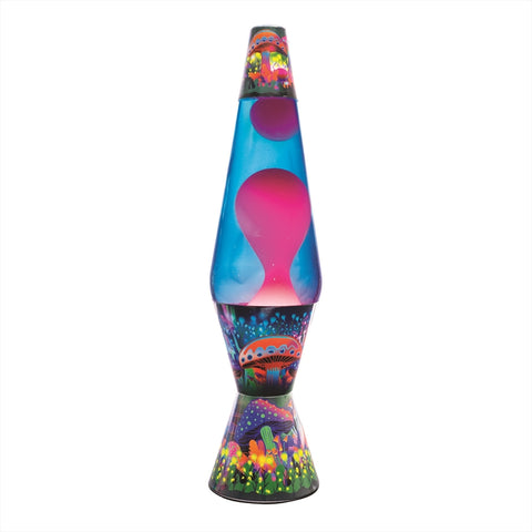 Lava Motion Lamp Diamond Shape Magic Mushroom Rainbow Multicoloured