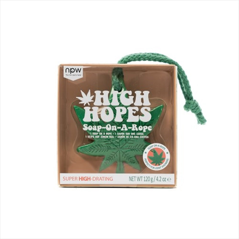 NPW High Hopes Hemp Soap On A Rope Fun Gift Novelty 120g