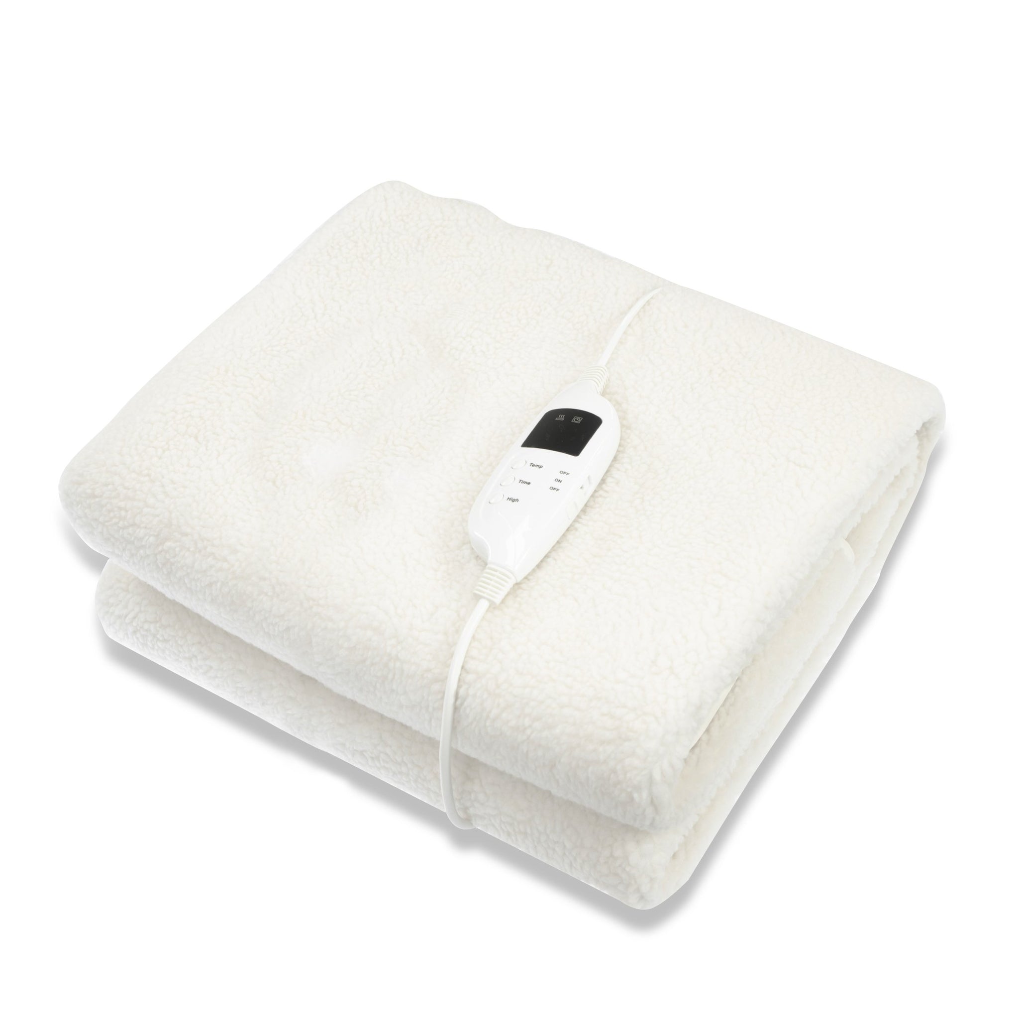 Laura Hill Electric Blanket Fleece LED Control 9 Levels Timer Washable 40cm Single