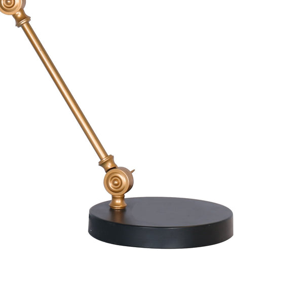 Sarantino Adjustable Metal Table Desk Lamp Black Gold