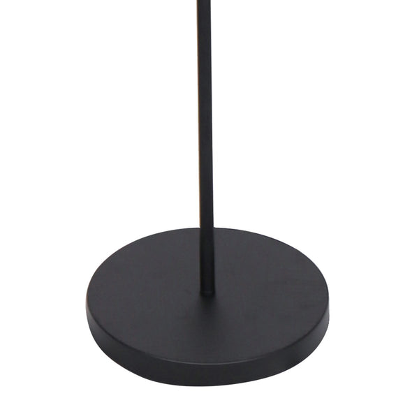 Sarantino Adjustable 3 Light Black Metal Floor Lamp Glass Ball Shades