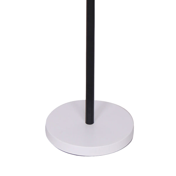 Sarantino Metal Floor Tree Lamp Light 3 Swirl Shades Black White Gold