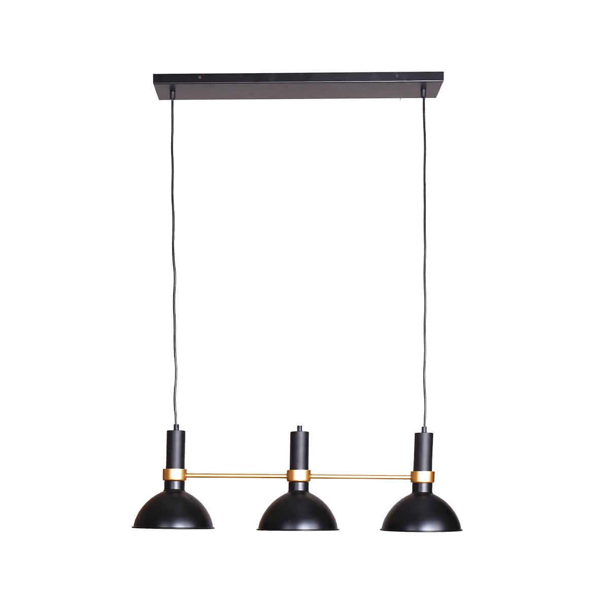 Sarantino Adjustable Retro Triple 3 Bulb Hanging Pendant Ceiling Lamp Light
