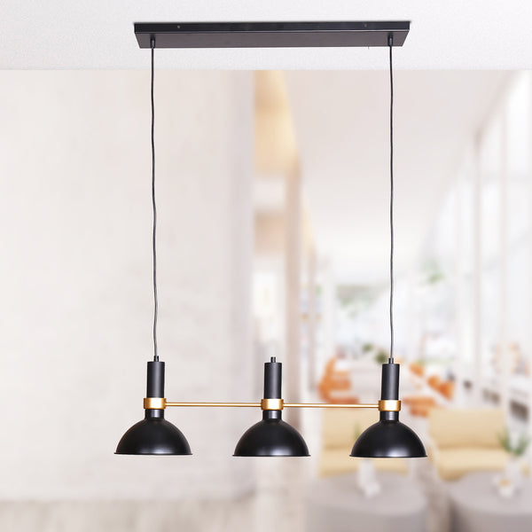 Sarantino Adjustable Retro Triple 3 Bulb Hanging Pendant Ceiling Lamp Light