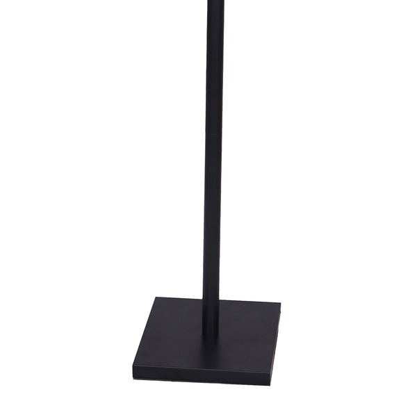 Sarantino LED Metal Floor Lamp Adjustable 2 Lights Brushed Gold Black Finish