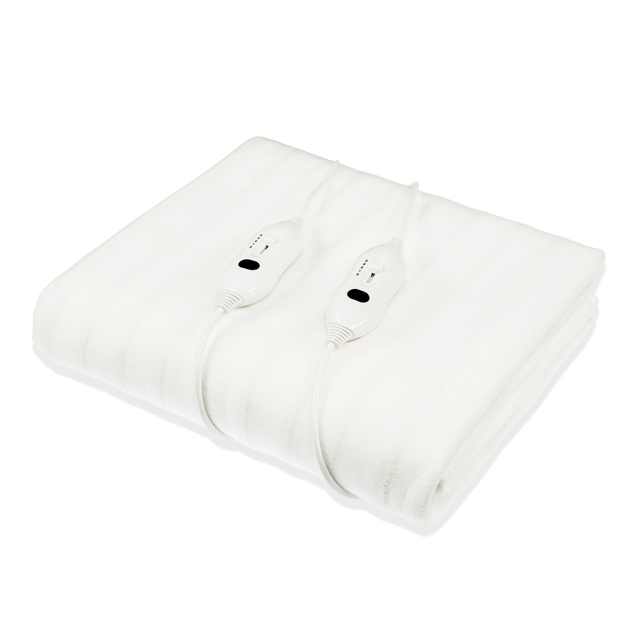 Laura Hill Electric Blanket Dual Controller Timer Washable White 40cm Double