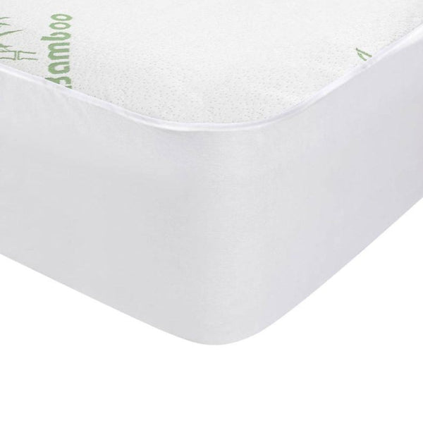 Laura Hill Waterproof Fitted Bamboo Mattress Protector Underlay 35cm Queen