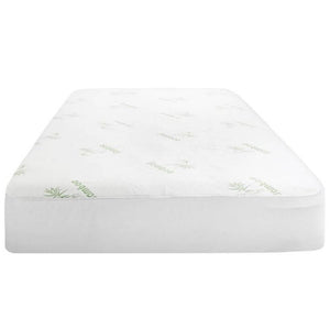Laura Hill Waterproof Fitted Bamboo Mattress Protector Underlay 35cm Single