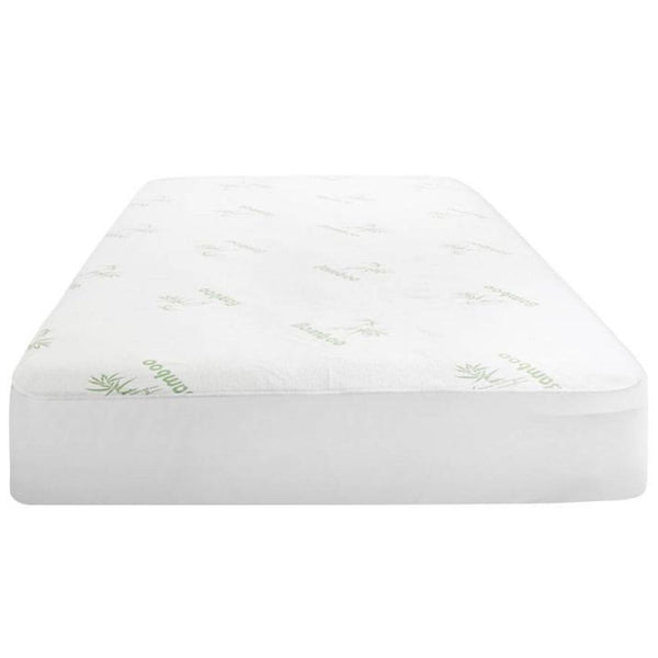 Laura Hill Waterproof Fitted Bamboo Mattress Protector Underlay 35cm Single