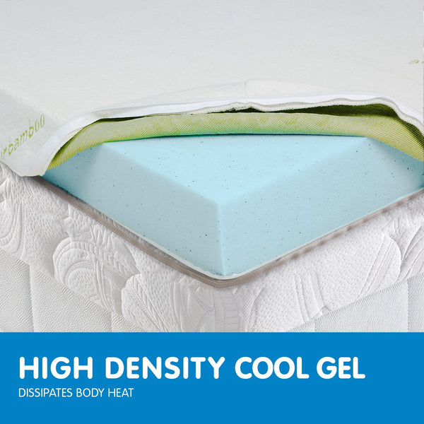 Laura Hill Cool Gel Memory Foam Mattress Topper King