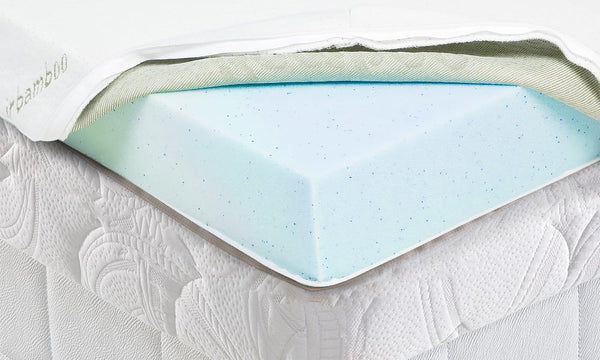 Laura Hill Cool Gel Memory Foam Mattress Topper King Single