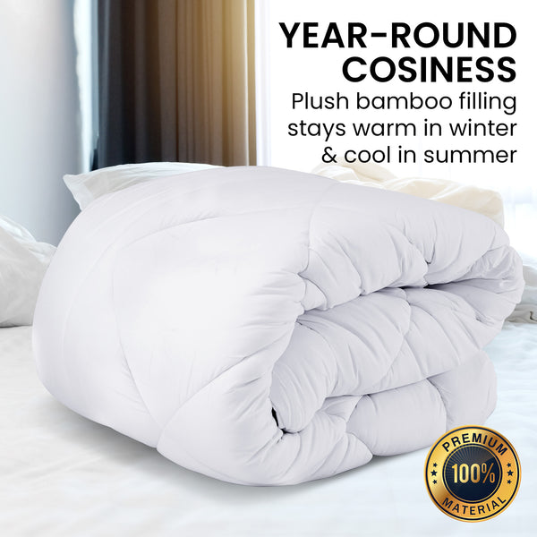Laura Hill 800GSM Microfibre Bamboo Quilt Duvet Doona Queen
