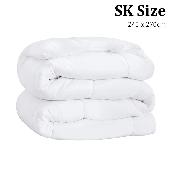 Laura Hill 800GSM Goose Down Feather Doona Quilt Duvet Super King