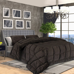 Laura Hill 600GSM Faux Mink Comforter Quilt Blanket Queen