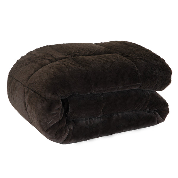 Laura Hill 600GSM Faux Mink Comforter Quilt Blanket Queen