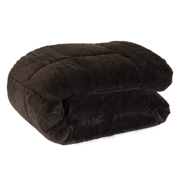 Laura Hill 600GSM Faux Mink Comforter Quilt Blanket Super King