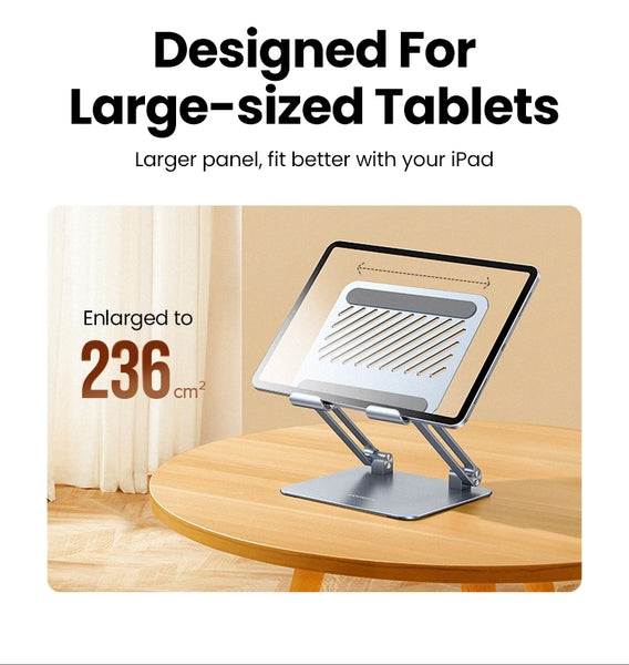 UGREEN Folding Adjustable Height Tilt Aluminum Laptop Stand 13" - 17.3"