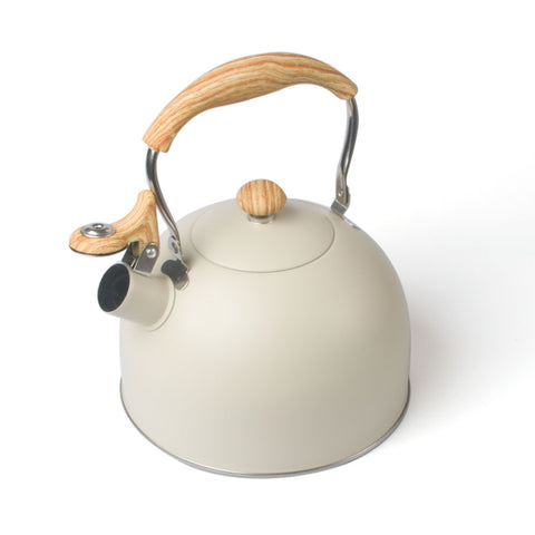 2.5L Whistling Kettle Stainless Steel Modern Cooker Stovetop Cream