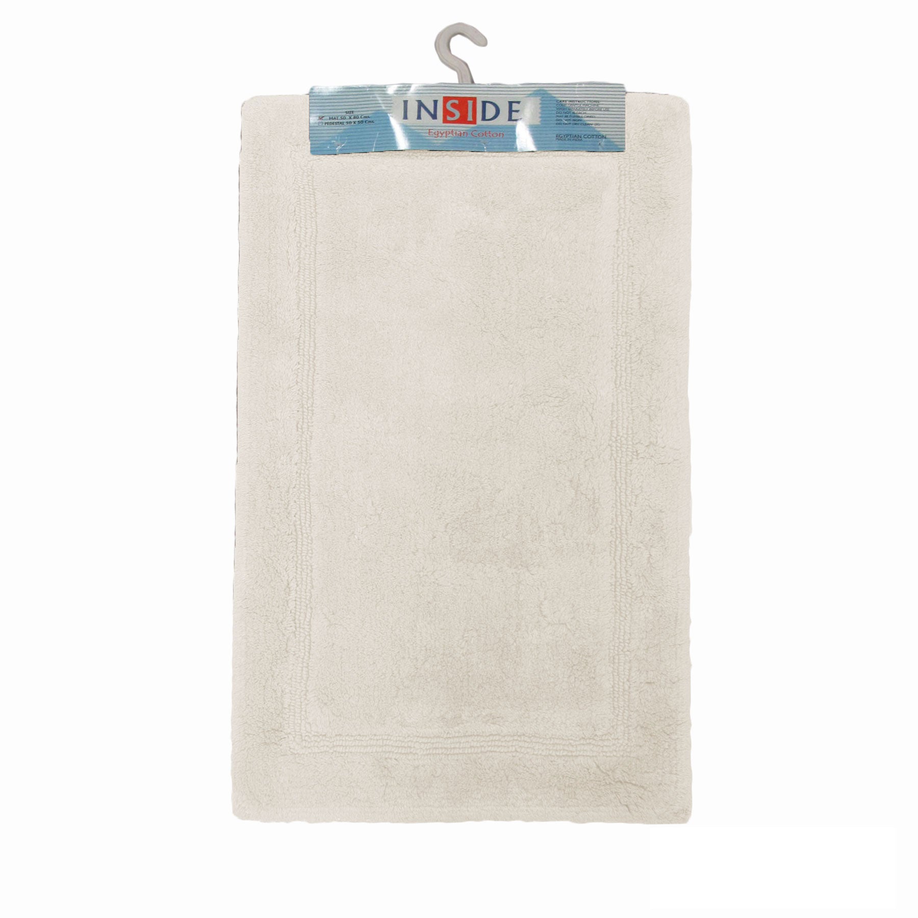 Egyptian Cotton Bath Mat 50 x 80cm Natural