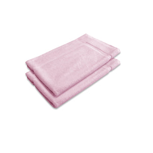 Set of 2 Cotton Bath Mats 800gsm 45 x 75cm Pink