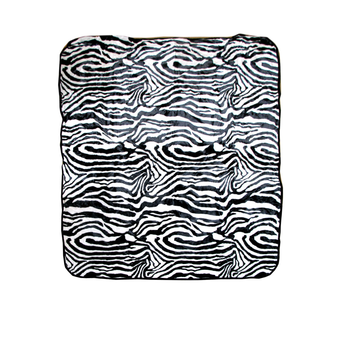 Animal Skin Pattern Faux Mink Blanket Throw 450gsm Zebra 200 x 240cm