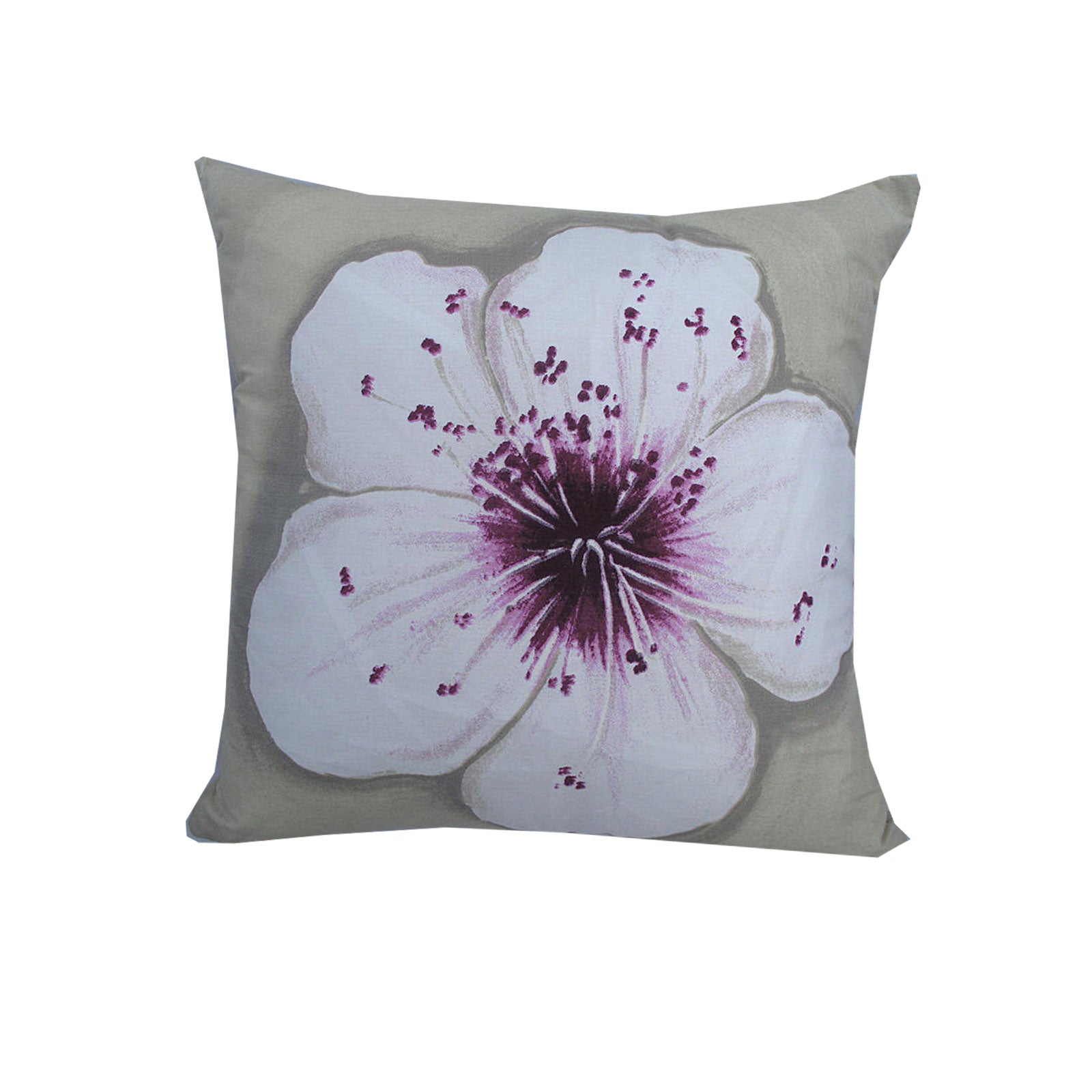 Cherry Blossom Floral Print Square Cushion 45cm