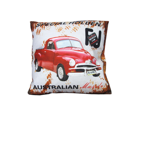 Holden FJ Special Filled Cushion Square 40cm Red