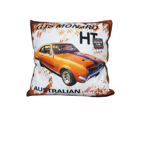 Ford GTS Monaro Filled Cushion Square 40cm Orange