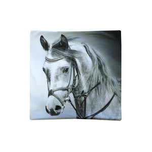 Horse Head Portrait Square Cushion Cover 43cm