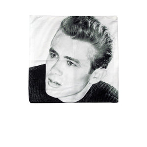 James Dean Portrait Square Cushion Cover 43cm