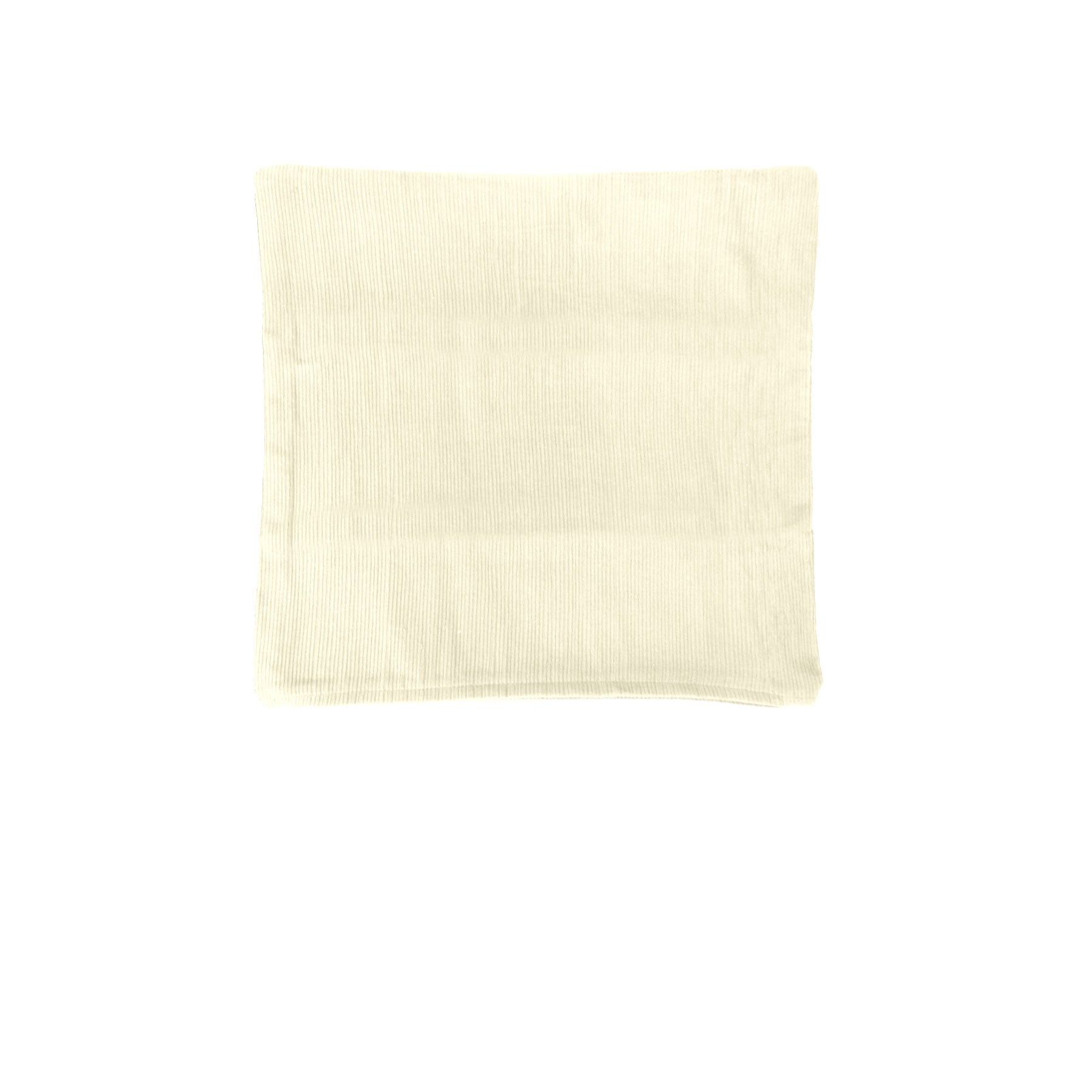 Mila Cotton Striped Cushion Cover Square 43cm Cream