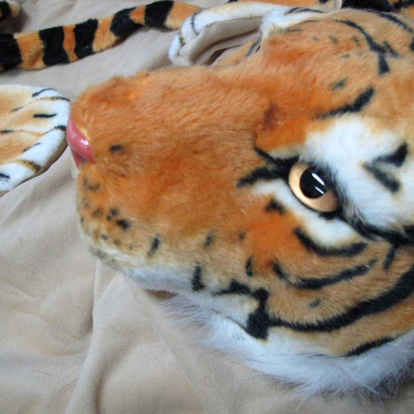 Realistic Wild Tiger Faux Animal Floor Rug 95 x 166cm