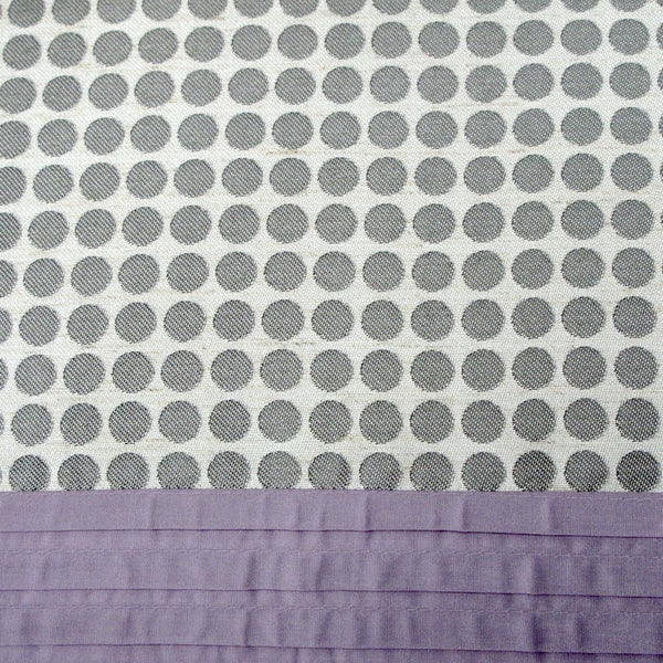 Brie Circular Pintuck Jacquard Quilt Doona Duvet Cover Set Lilac Grey Queen
