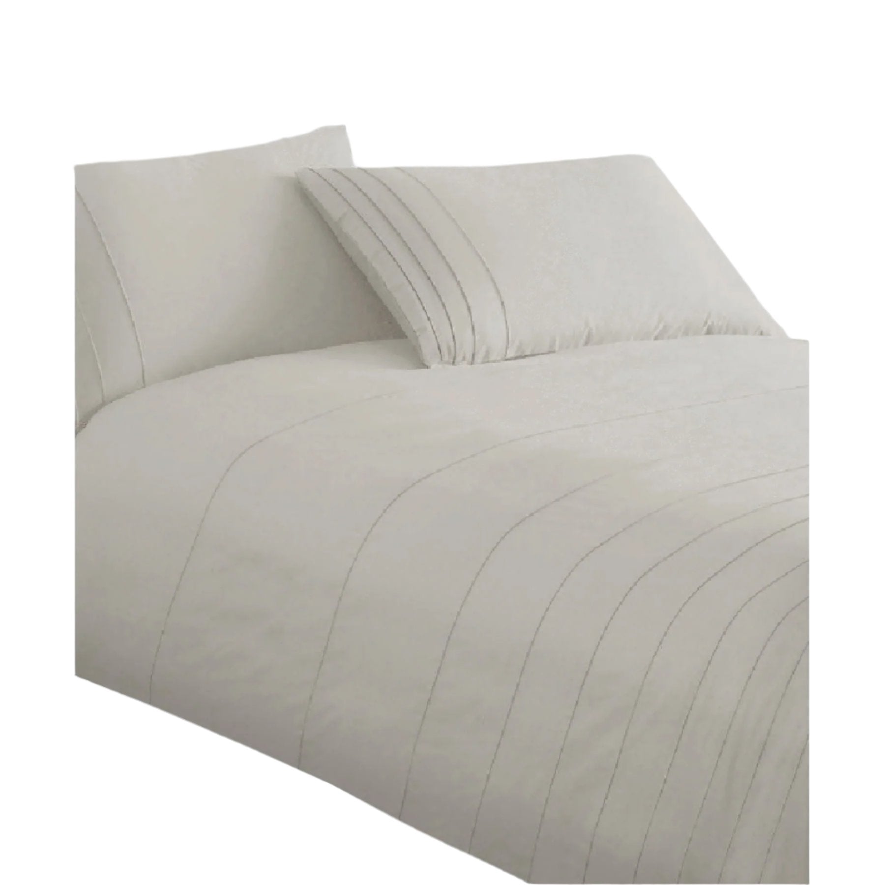 Brooklyn Pintuck 250TC Cotton Quilt Doona Duvet Cover Set Linen King