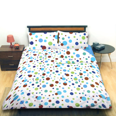Origin Galaxy Dots Polyester Cotton Quilt Doona Duvet Cover Set Blue Queen