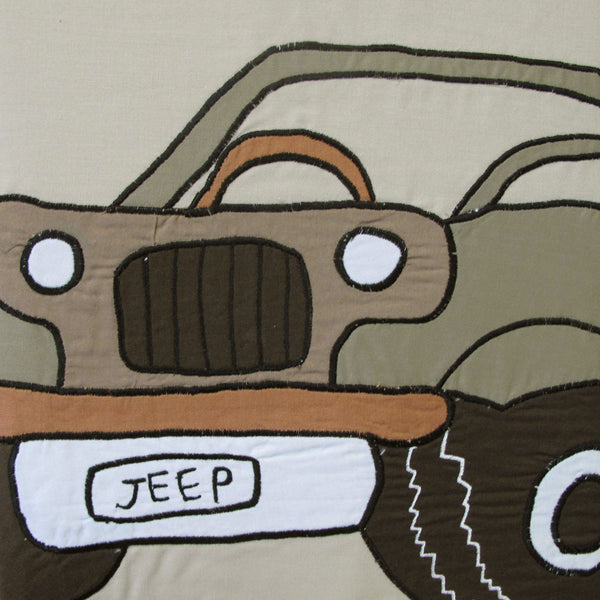 Jeep Classics Embroidered Quilt Doona Duvet Cover Set Single