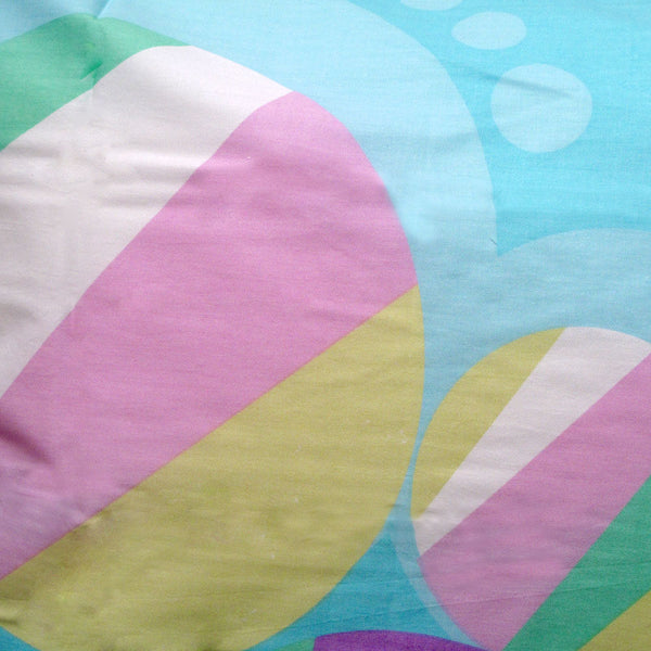 Bubbles Cotton Quilt Doona Duvet Cover Set Aqua Queen