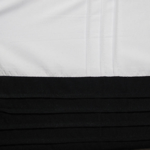 Pintuck Quilt Doona Duvet Cover Set Single Black White
