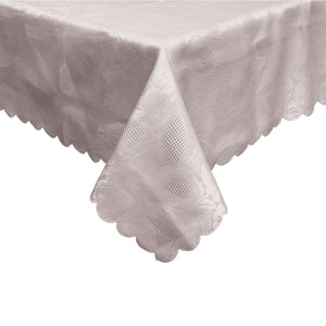 Rosie Floral Jacquard Tablecloth Rectangular 150 x 210cm Taupe