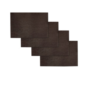 Set of 4 PVC Table Placemats Spring Buds Chocolate 45 x 30cm
