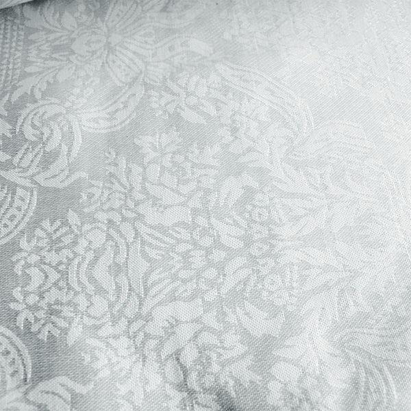 Damask Jacquard Table Runner White 38 x 90cm
